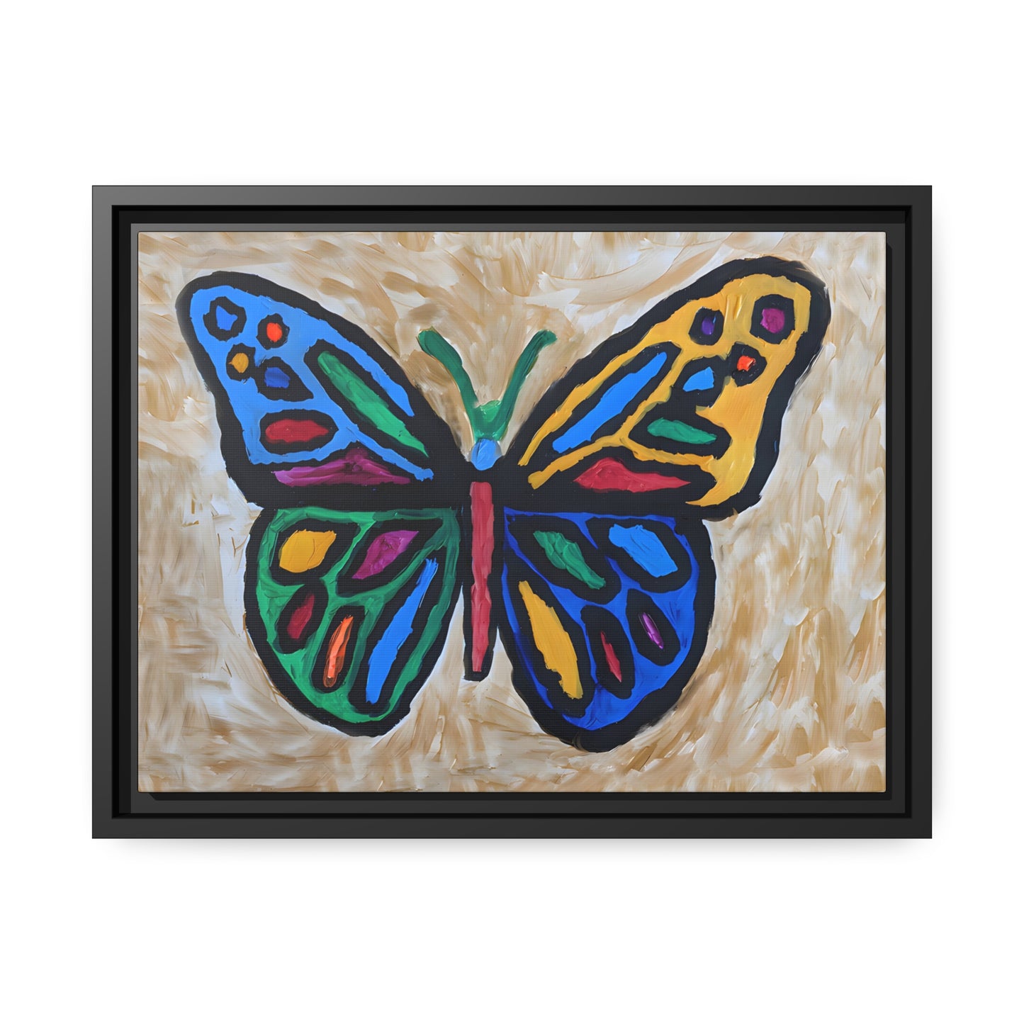 Matte Canvas, Black Frame - "Softly Soaring"