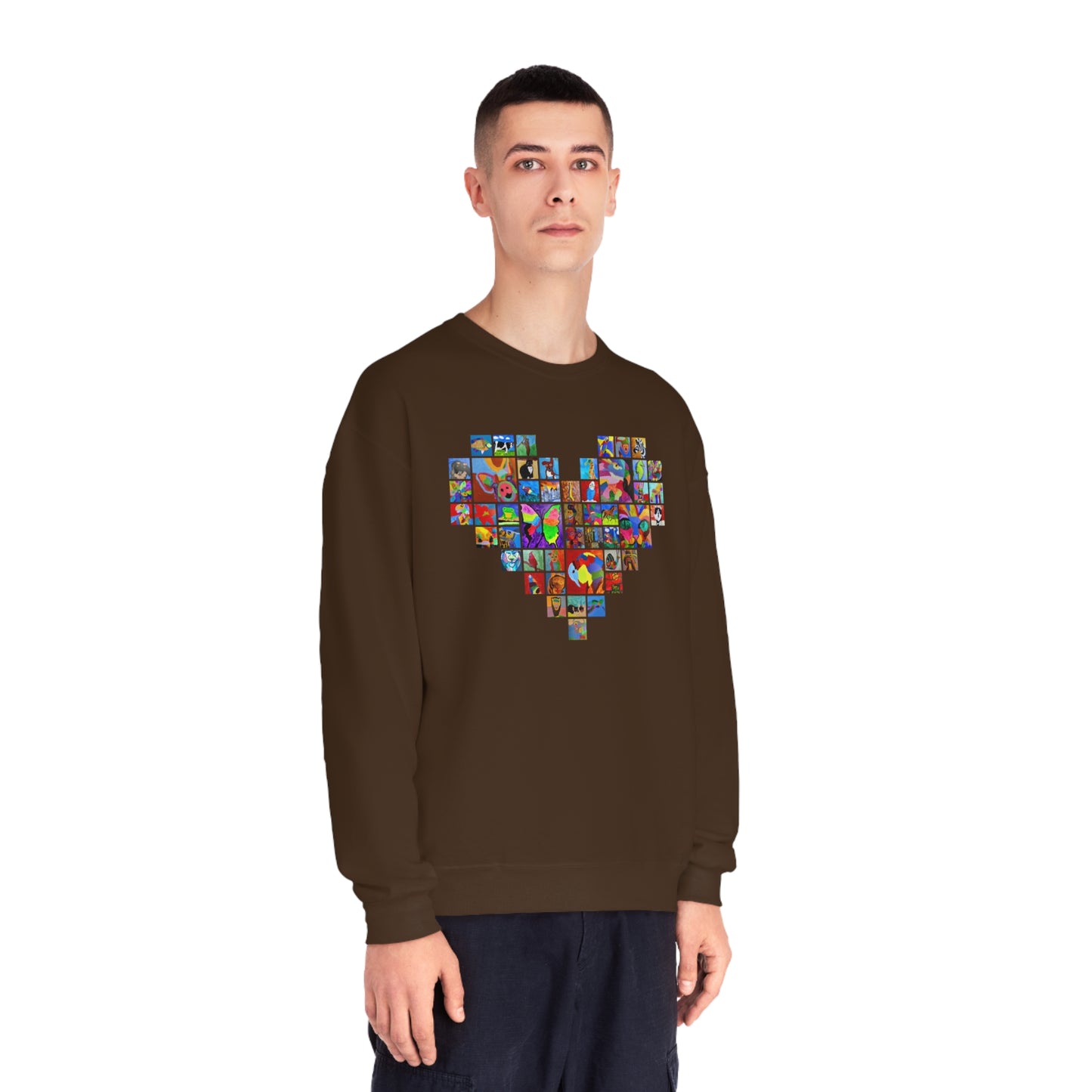 Crewneck Sweatshirt - "Mom's Heart" collage