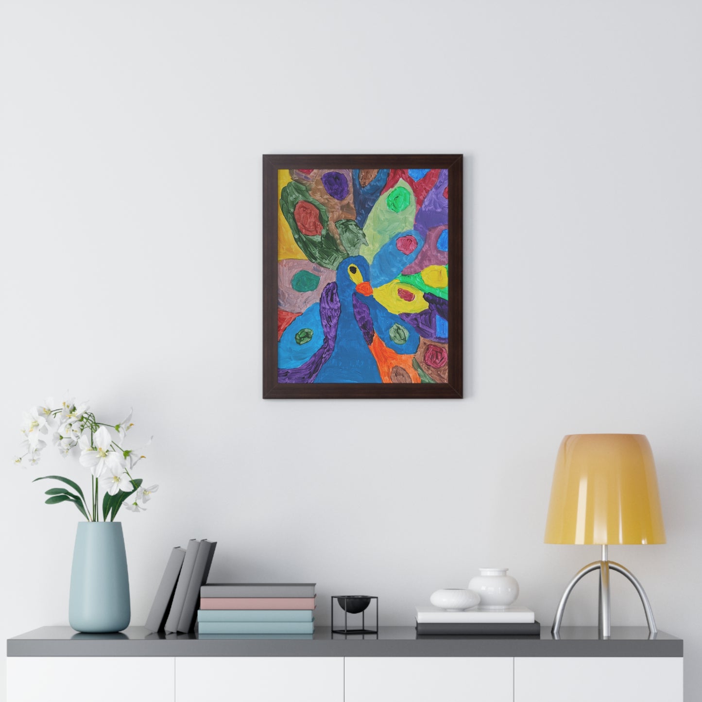 Framed Print - "Piper Peacock"