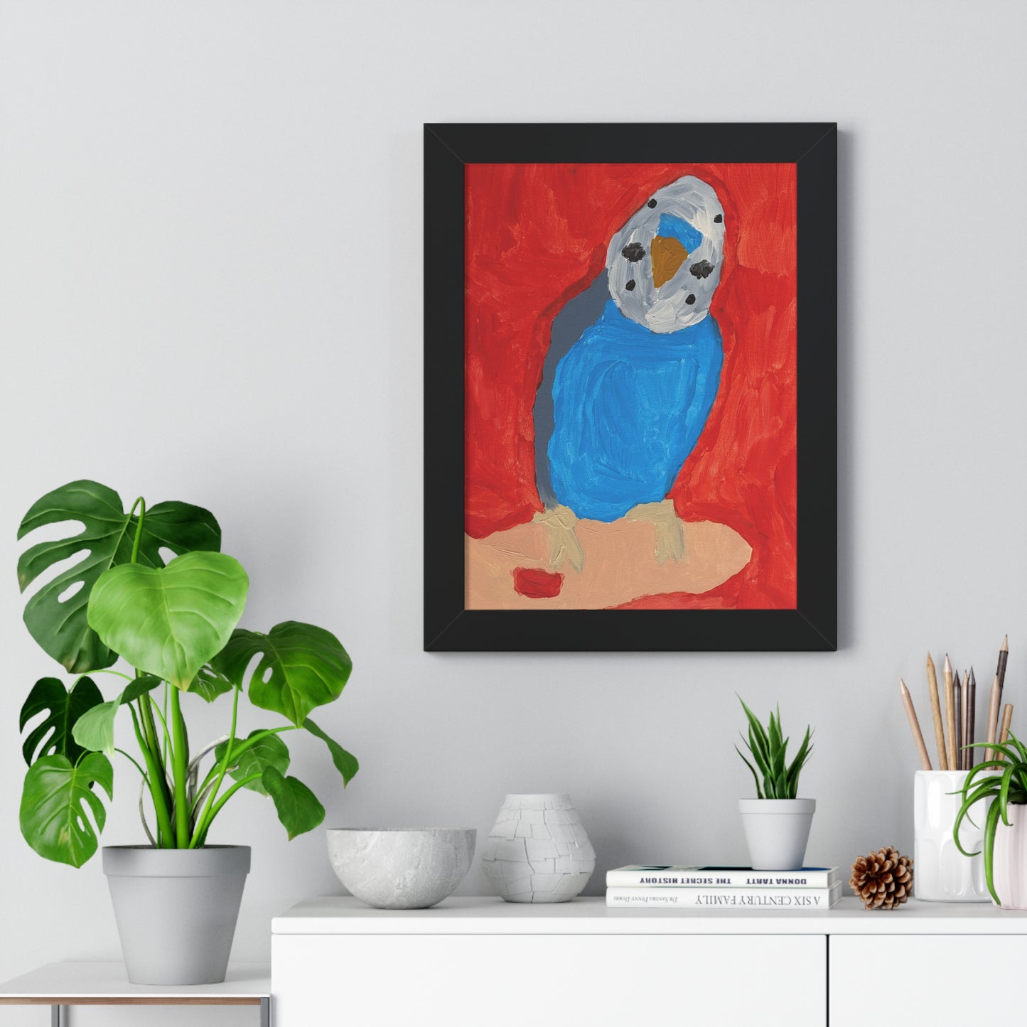 Framed Print - Dallas the Budgie