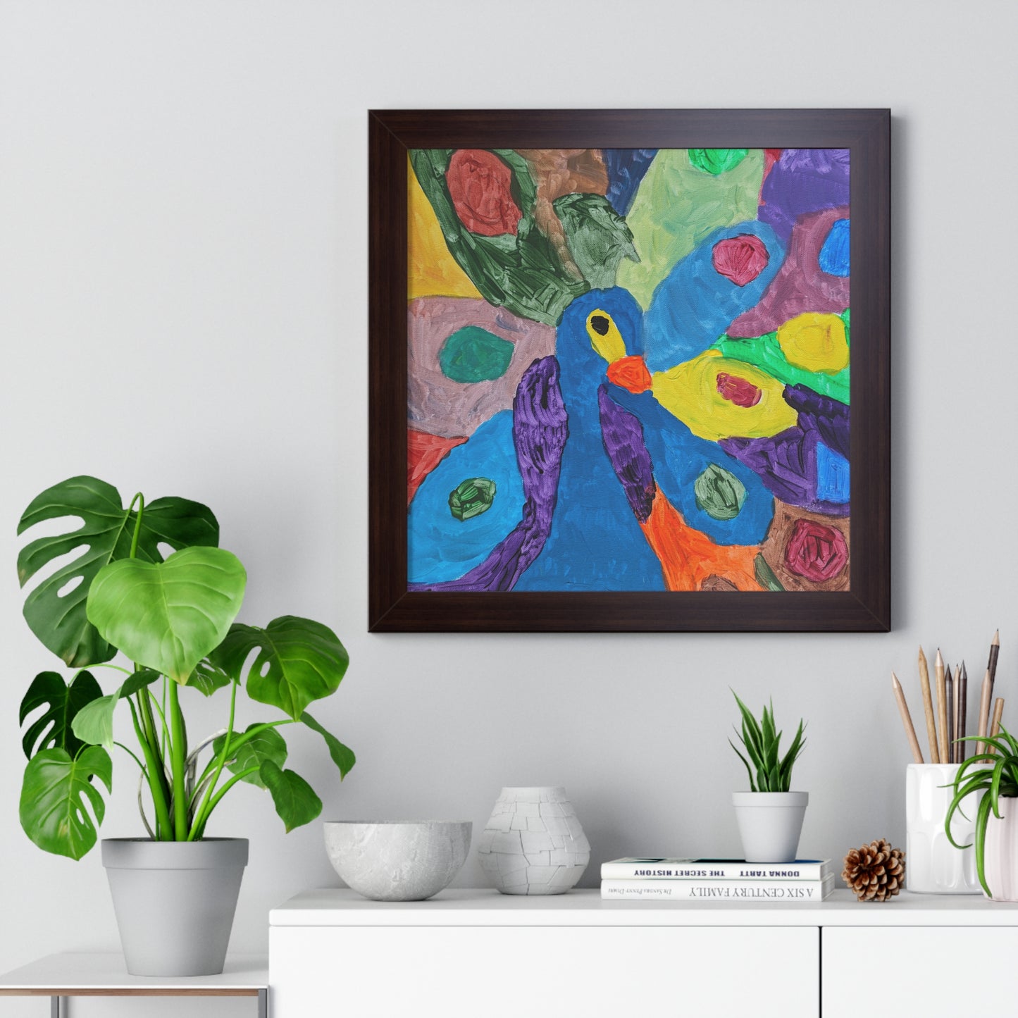 Framed Print - "Piper Peacock"