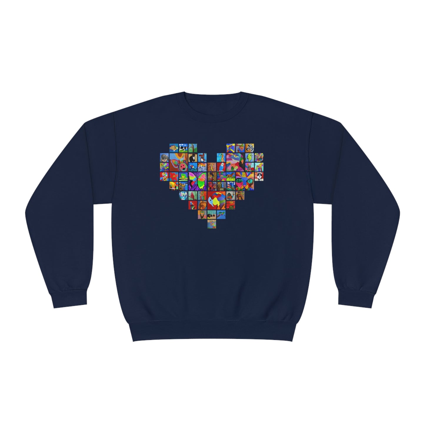 Crewneck Sweatshirt - "Mom's Heart" collage