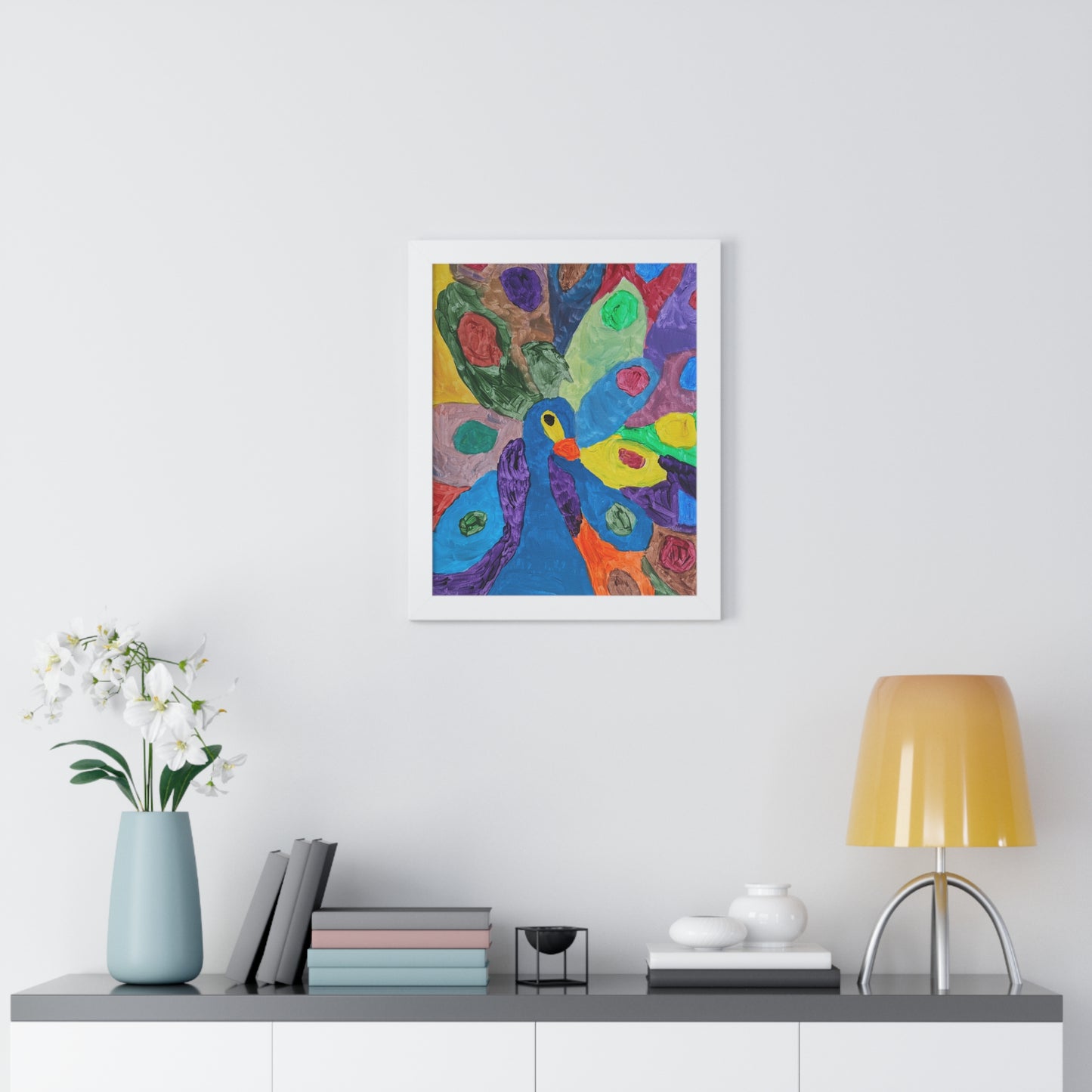 Framed Print - "Piper Peacock"