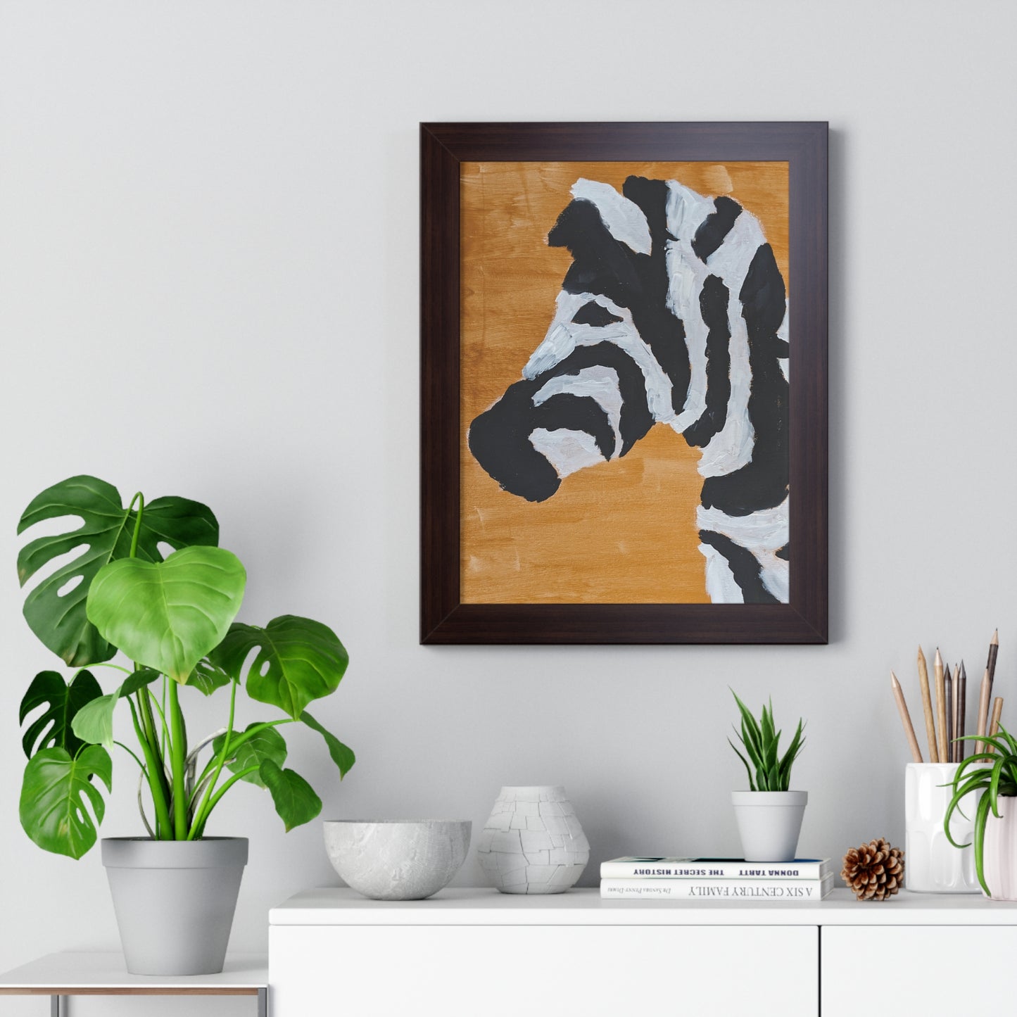 Framed Print - "Zebra Zen"