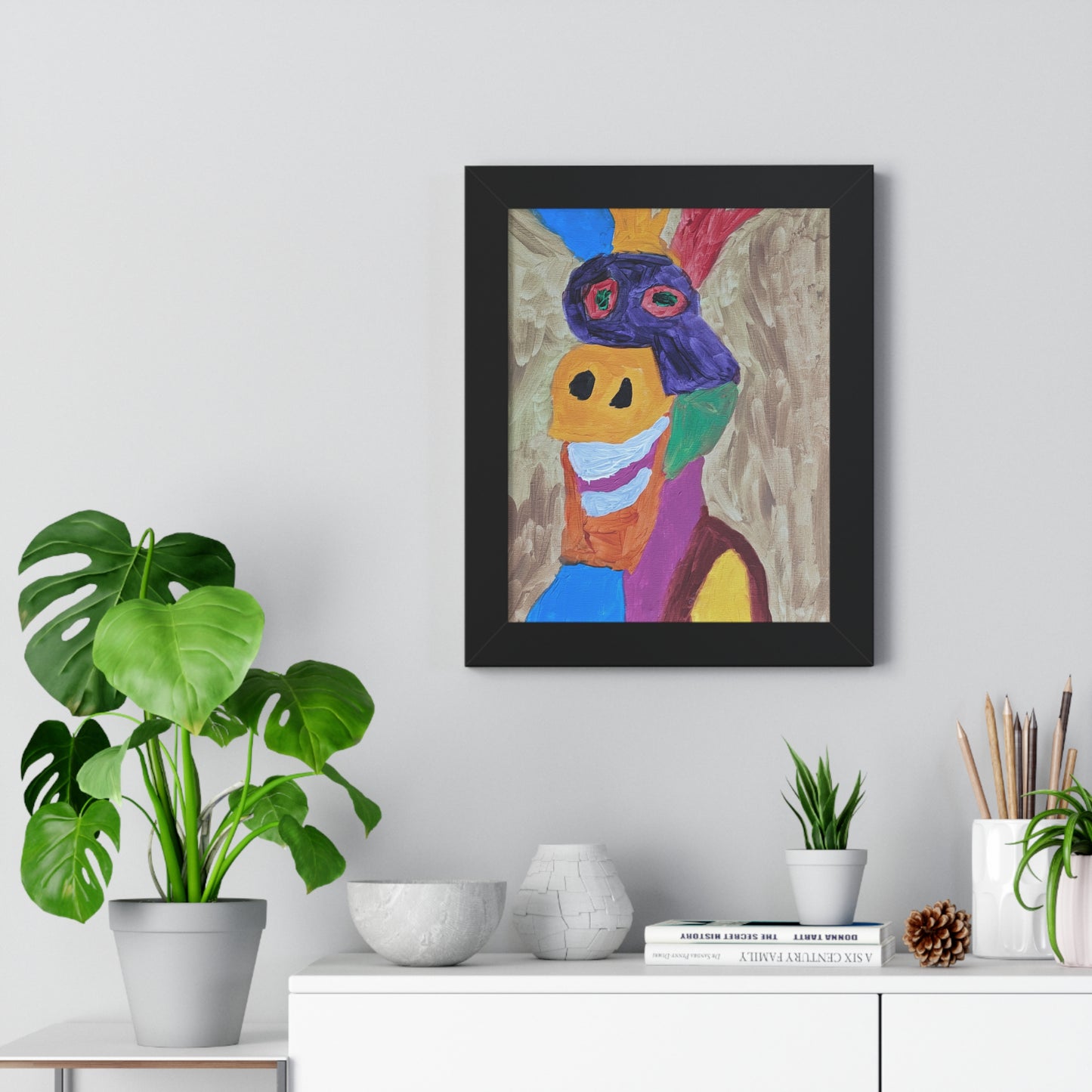 Framed Print - "Smiley Donkey"