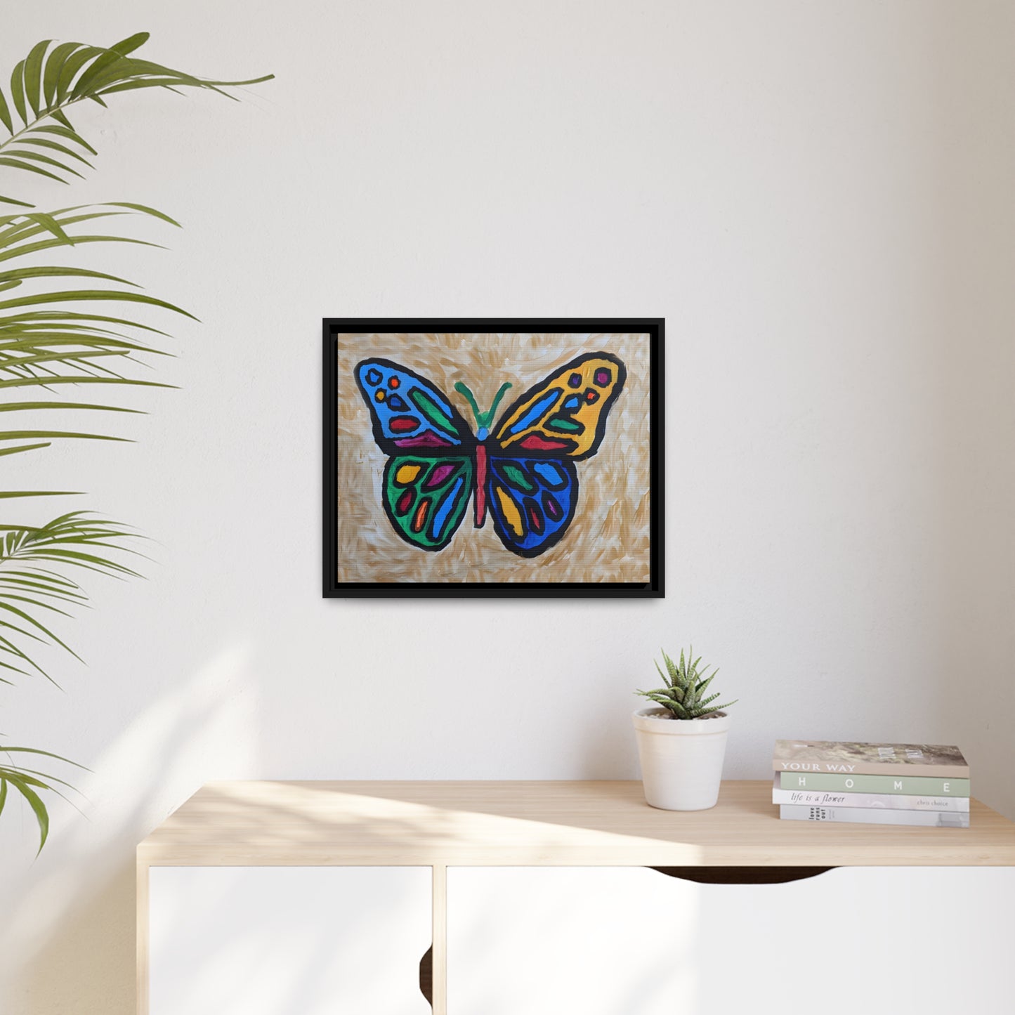 Matte Canvas, Black Frame - "Softly Soaring"