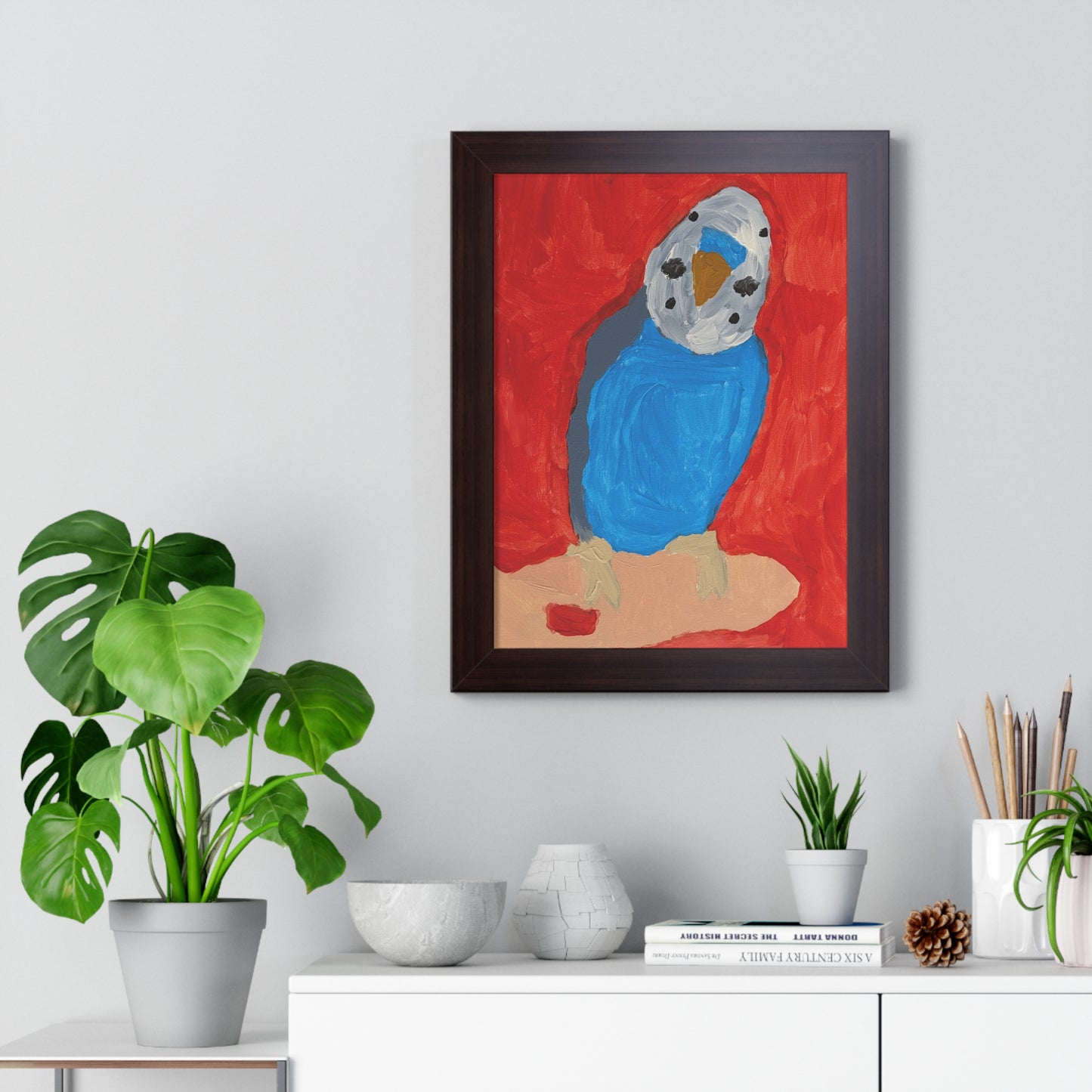 Framed Print - Dallas the Budgie