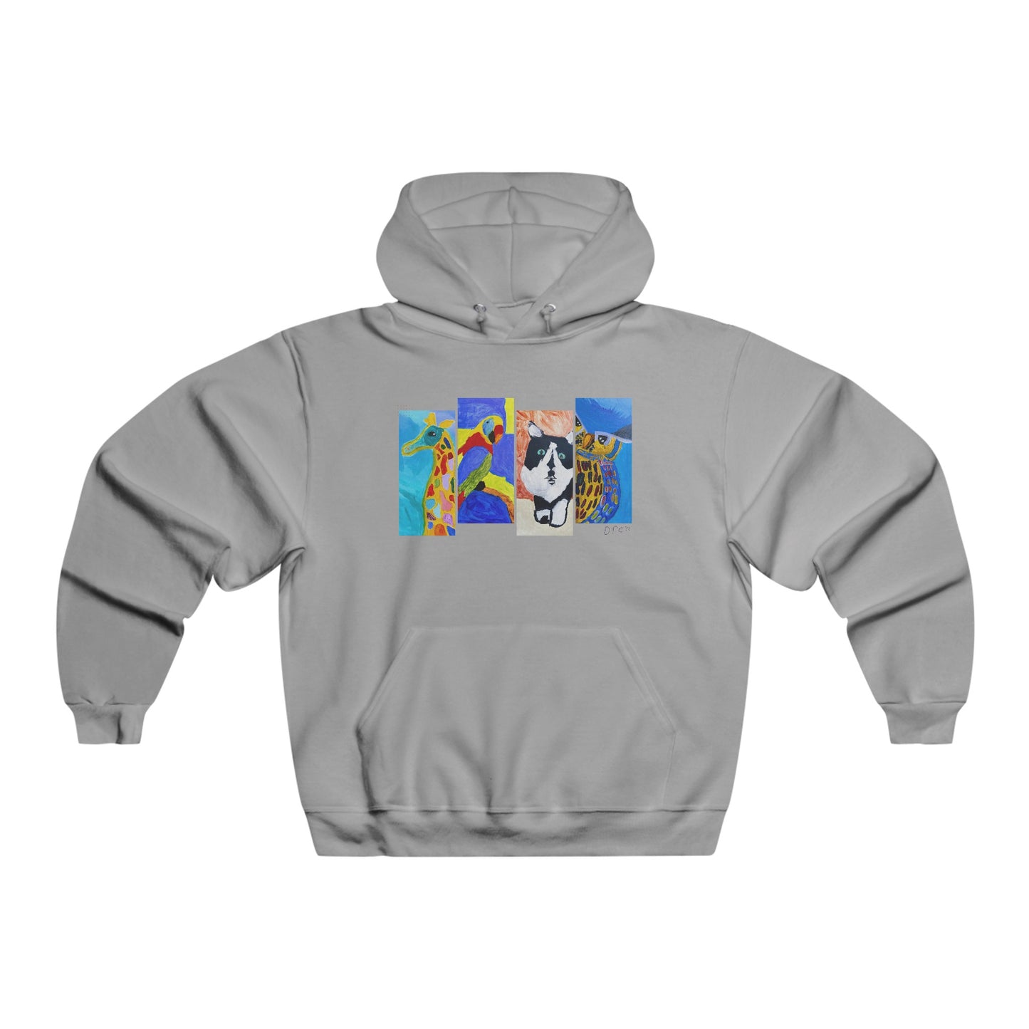 Hooded Sweatshirt - Drew's animals