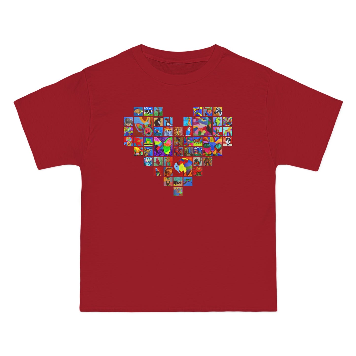 Men's Tee - heart collage