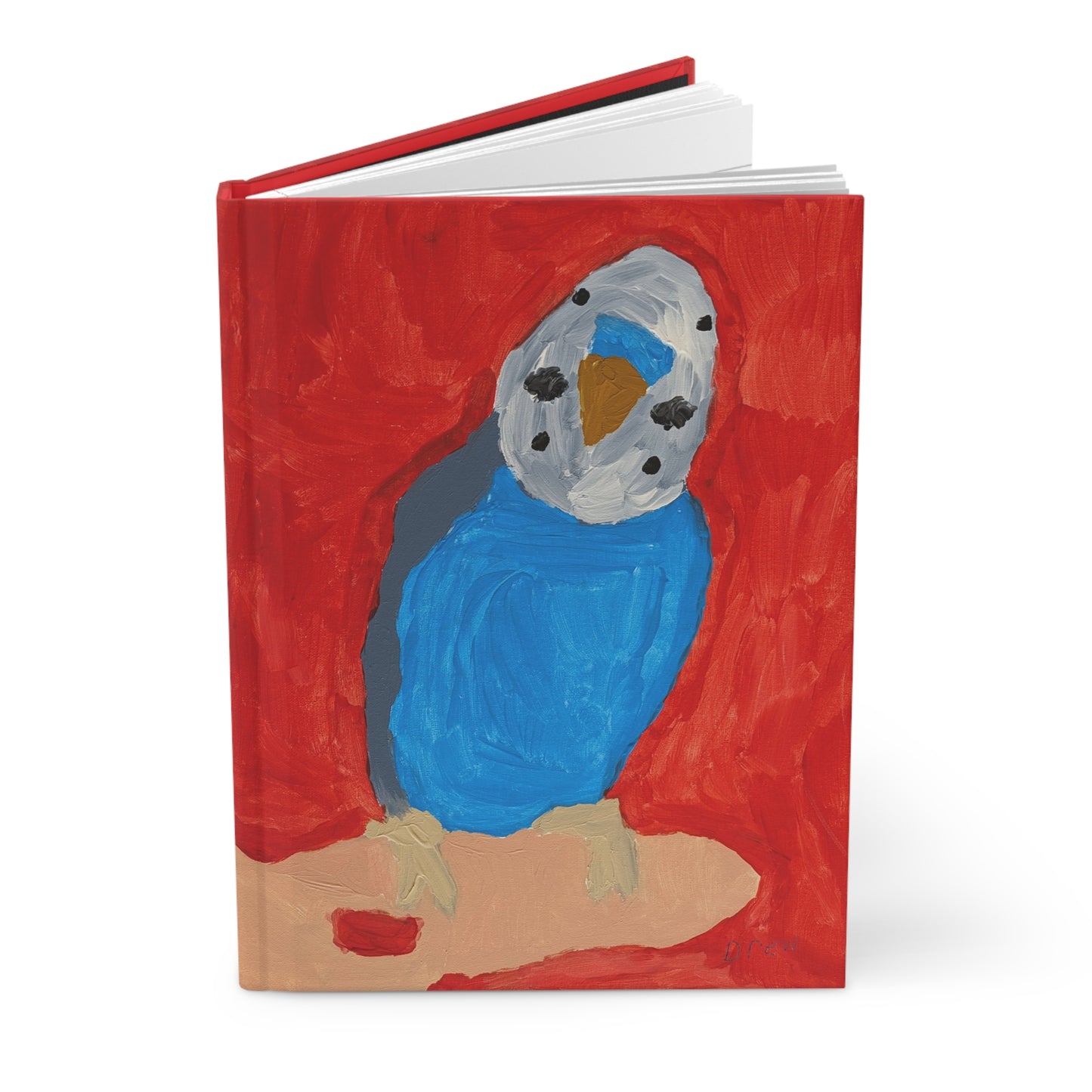 Hardcover Journal - "Dallas the Budgie"