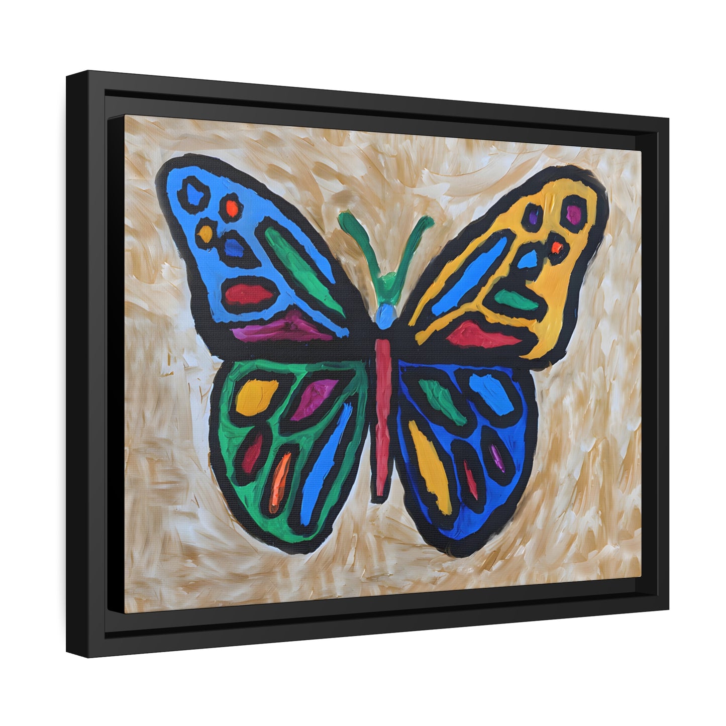 Matte Canvas, Black Frame - "Softly Soaring"