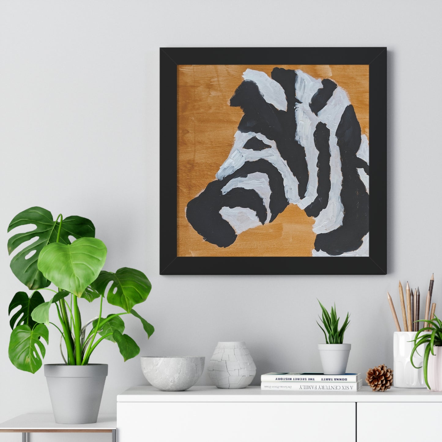 Framed Print - "Zebra Zen"