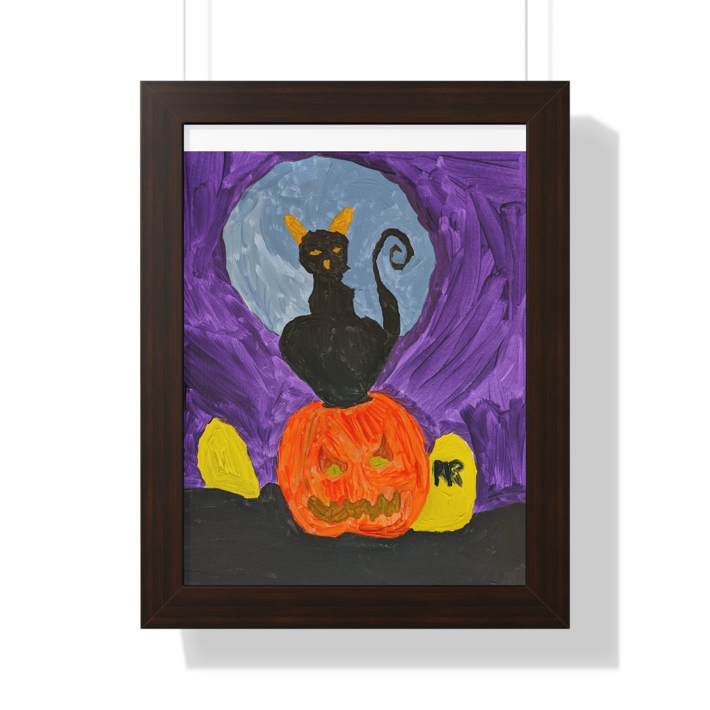 Framed Print - Halloween Cat