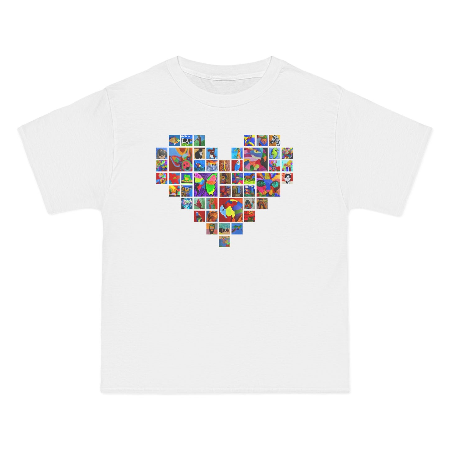 Men's Tee - heart collage