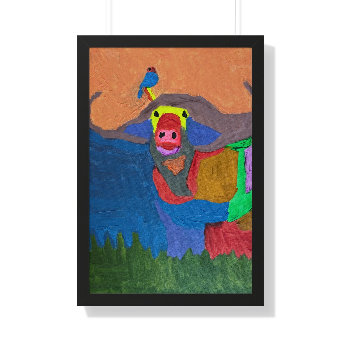 Framed Print - "Larry Longhorn"