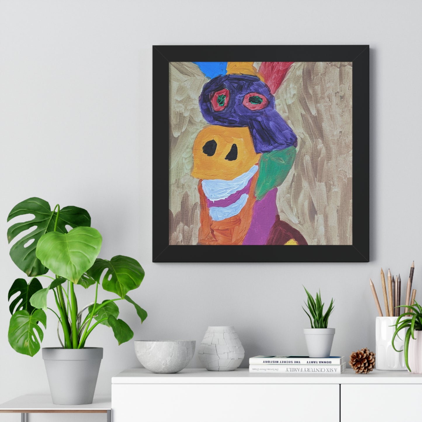 Framed Print - "Smiley Donkey"