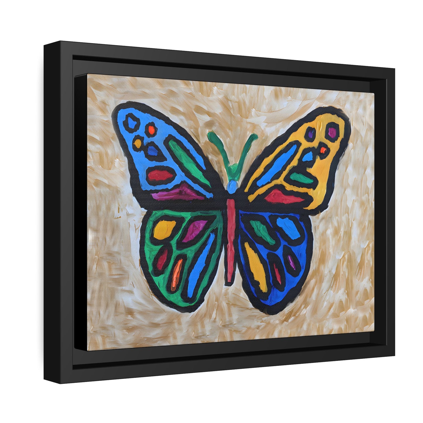 Matte Canvas, Black Frame - "Softly Soaring"