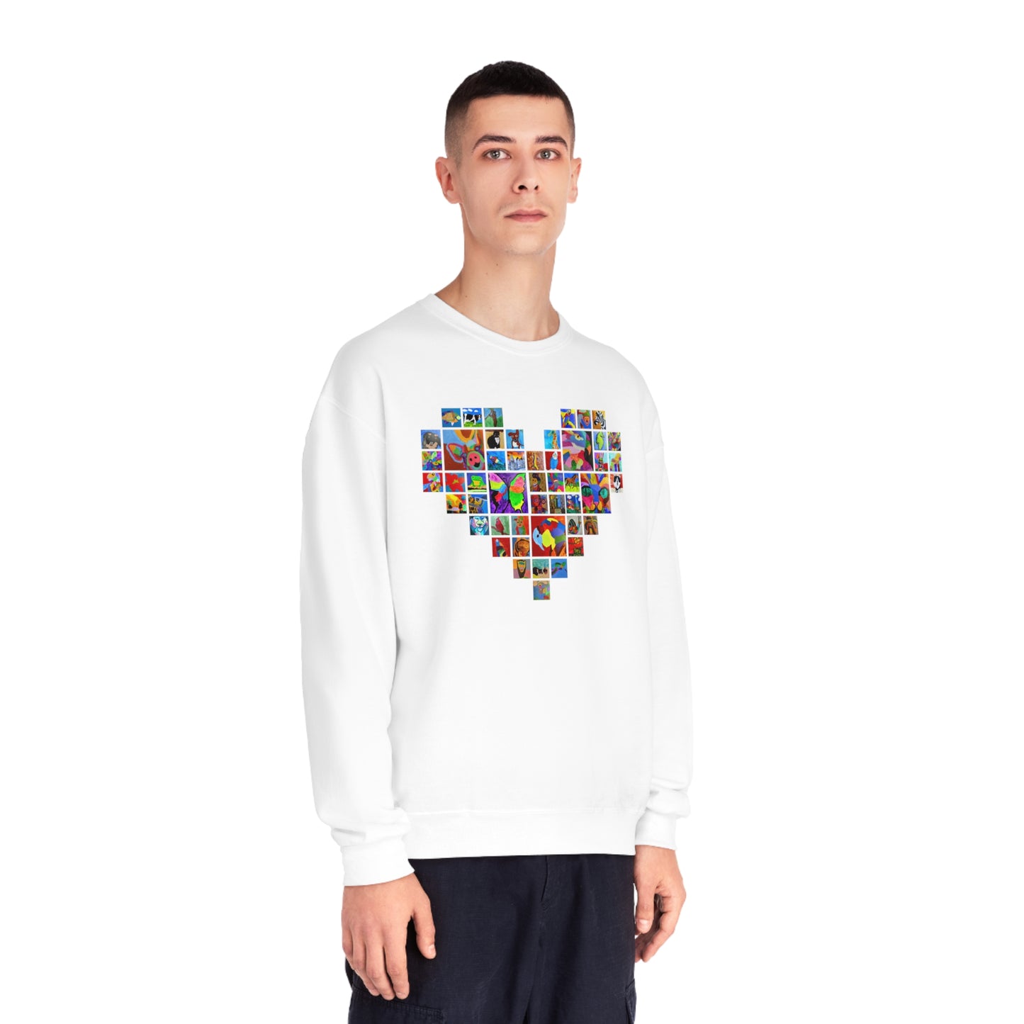 Crewneck Sweatshirt - "Mom's Heart" collage