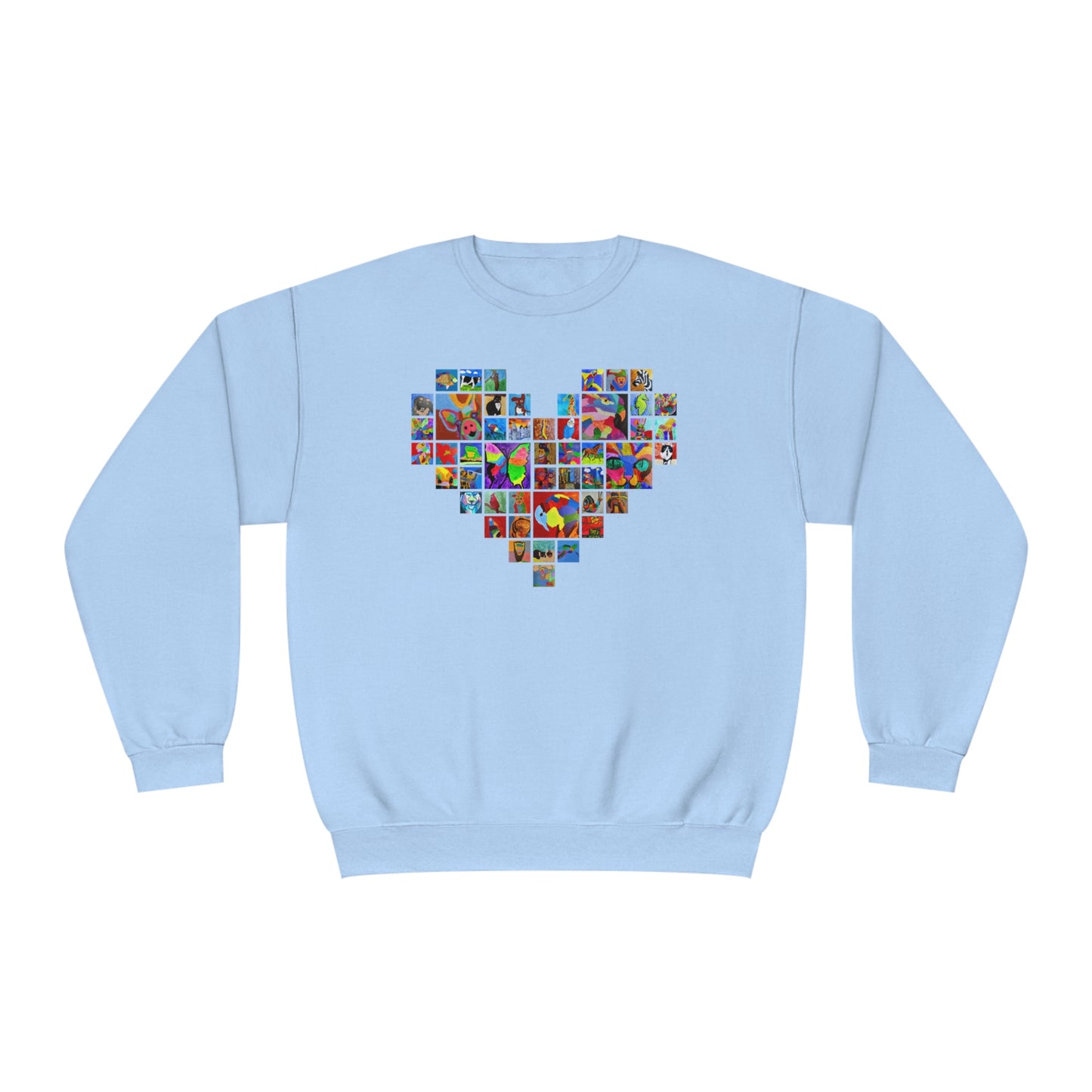 Crewneck Sweatshirt - "Mom's Heart" collage